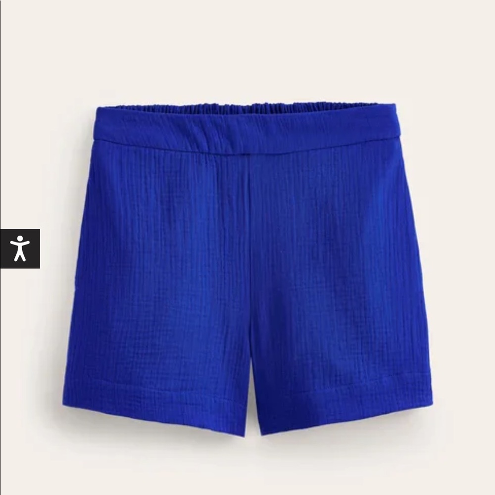 Boden Double Cloth Shorts NWT blue